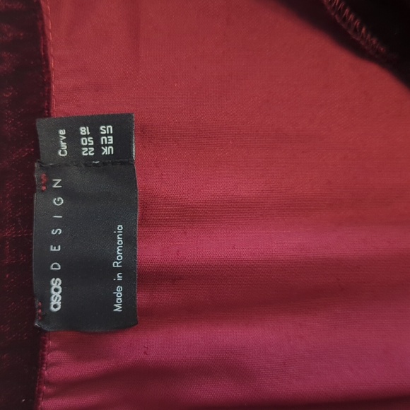 NWT ASOS button down velvet shirt 🎽 dress - Picture 2 of 4